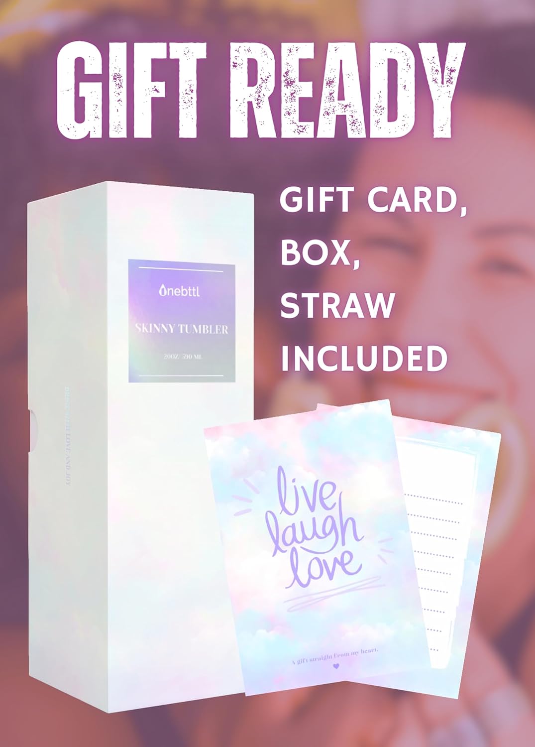 Onebttl 40th Birthday Gifts Women, Gifts for 40th Birthday Woman, 40 and Fabulous Gifts, 40th Birthday Gifts Ideas, 20oz Tumbler with Straw, Unique 40th Birthday Gifts for Her, Dark Purple - Image 7