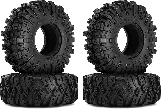 INJORA 1.0 Pneus Crawler Mud Terrain Pour SCX24 Gladiator