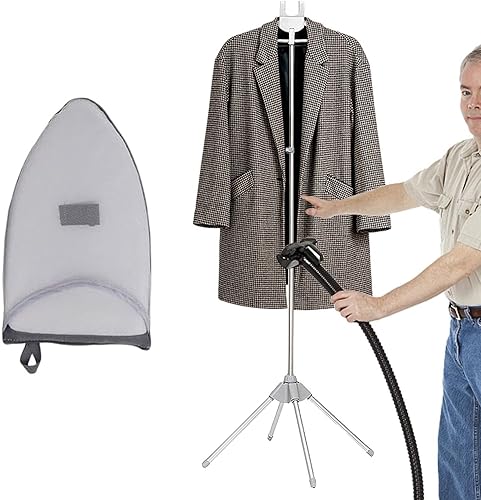 Soporte de serpentina de hierro, Estante de vapor de ropa de mano, Soporte de planchado de vapor de tela, Estante de secado plegable, Percha para