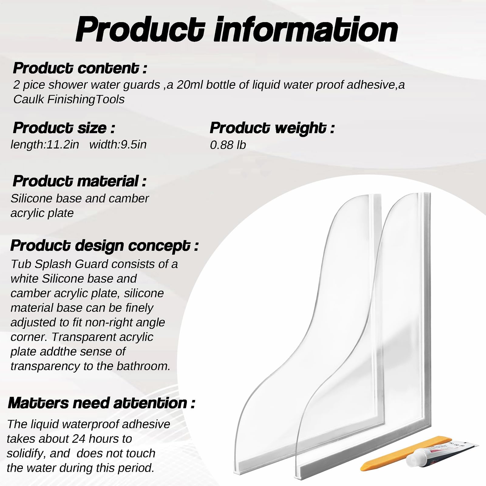 Silicone Splash Guards (Beige, Large)