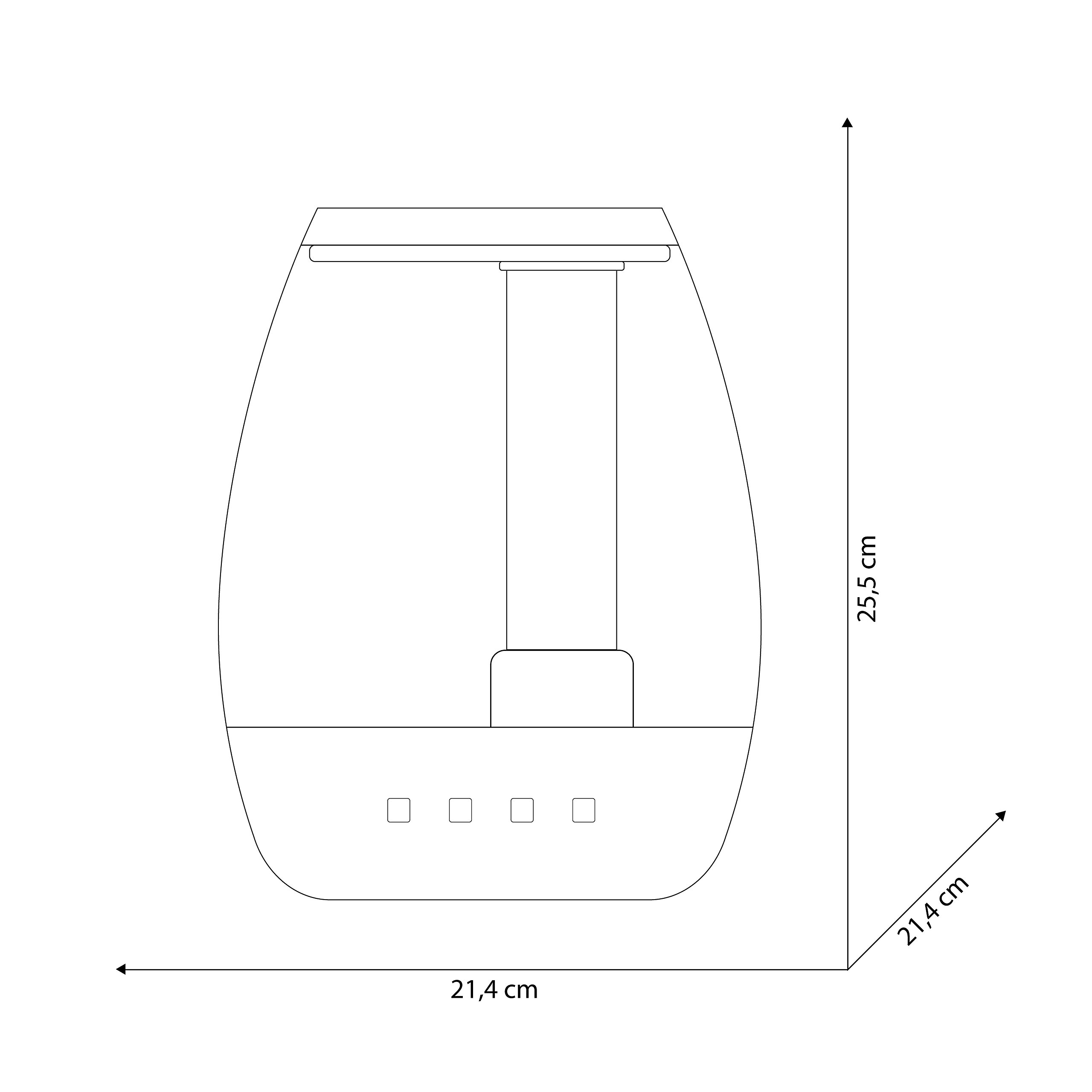Olimpia Splendid 99483 Limpia Pure nawilżacz powietrza, ciepła/zimna para 400 ml/h, 40 m²