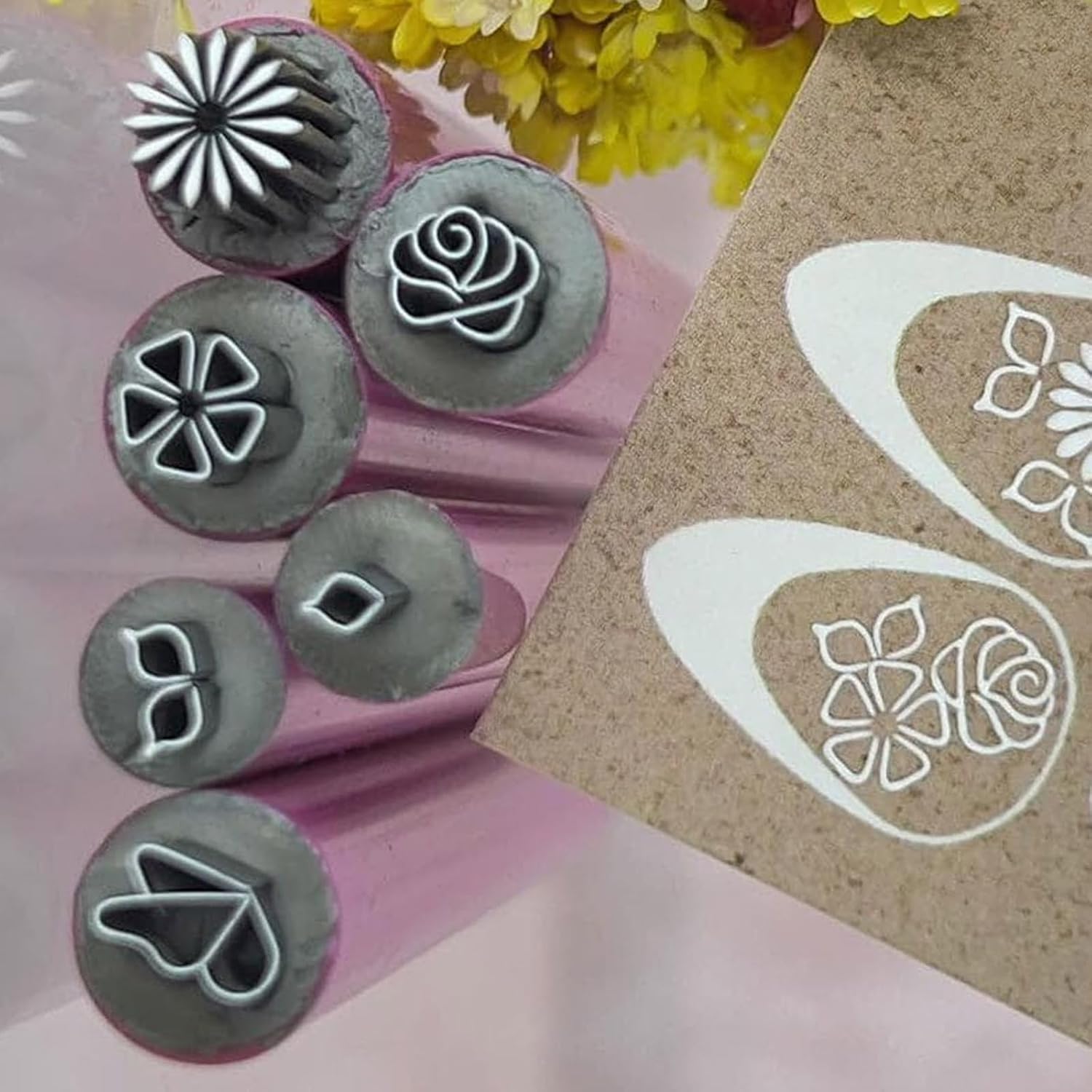 6x / Set Nails Stamp Art Stamper Kits Pen Tool for Girls and Women