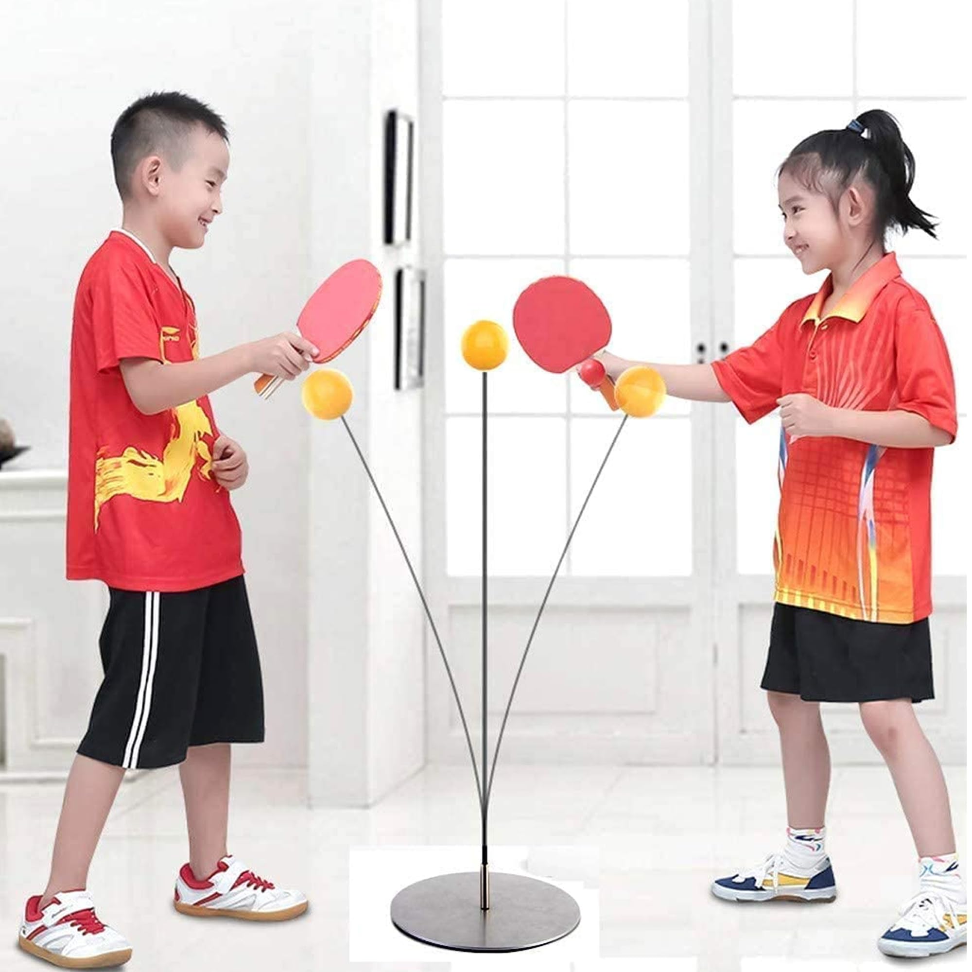 Kidology Light Table Tennis Self Training Indoor Gaming 2 Racket & 4 Practice Ping Pong Ball Parent Child Interaction Toys For Kids Fun Party Game Sports Toy (B0D572HRNR) Amazon Price History, Amazon Price Tracker