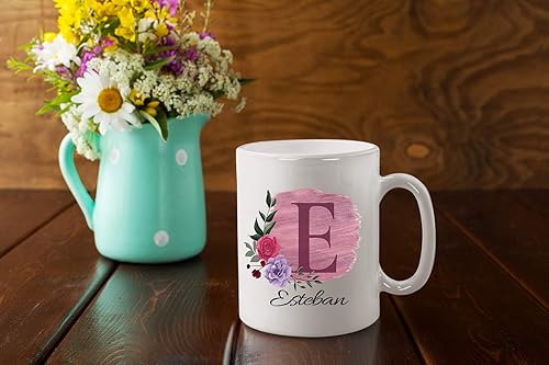 Miniatura 5 de Taza de café personalizada para tus amigos y familiares con inicial y nombre, regalo para todas las ocasiones, cumpleaños, Navidad, regalo de Acción