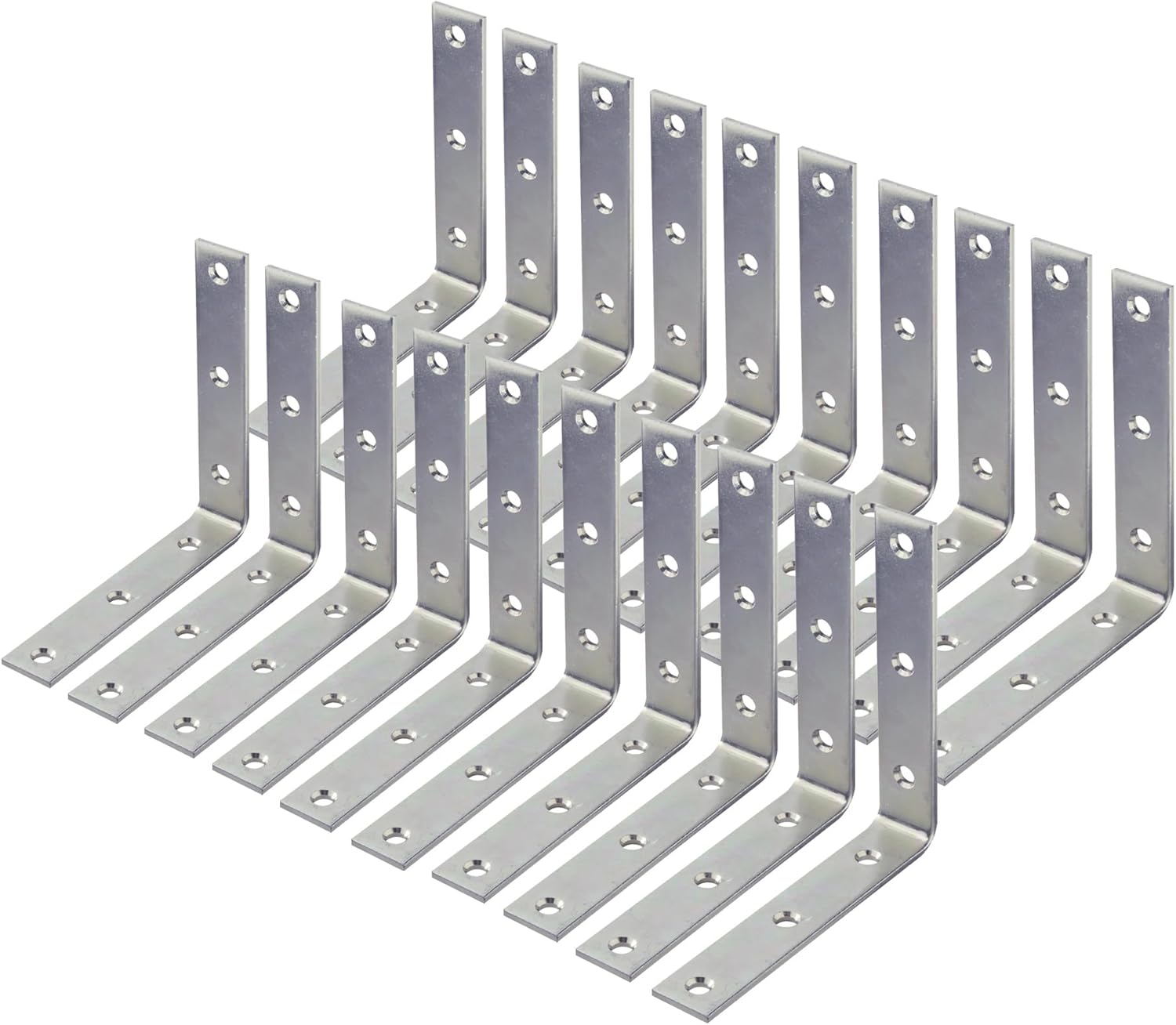 4" inch Heavy Duty Corner Brace Angle Repair Bracket w/ Screws (Pack of 20)
