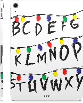Tablet Skin Compatible with Apple iPad Air 11" M3 2025 - Stranger Alphabet - Premium 3M Vinyl Protective Wrap Decal Cover - Easy to Apply | Crafted in The USA by MightySkins