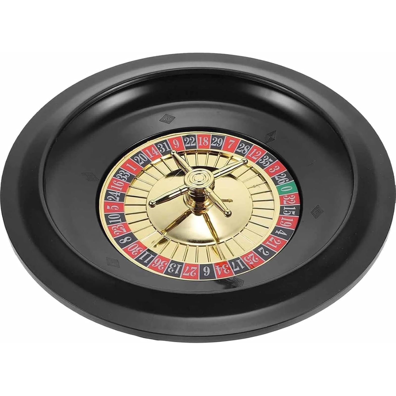 HTDRE Deluxe Roulette Wheel Rotating Rotating Wooden Roulette Multipurpose Casino Grade Wooden Roulette With Precision Bearings for Home Game Night or Professional,001