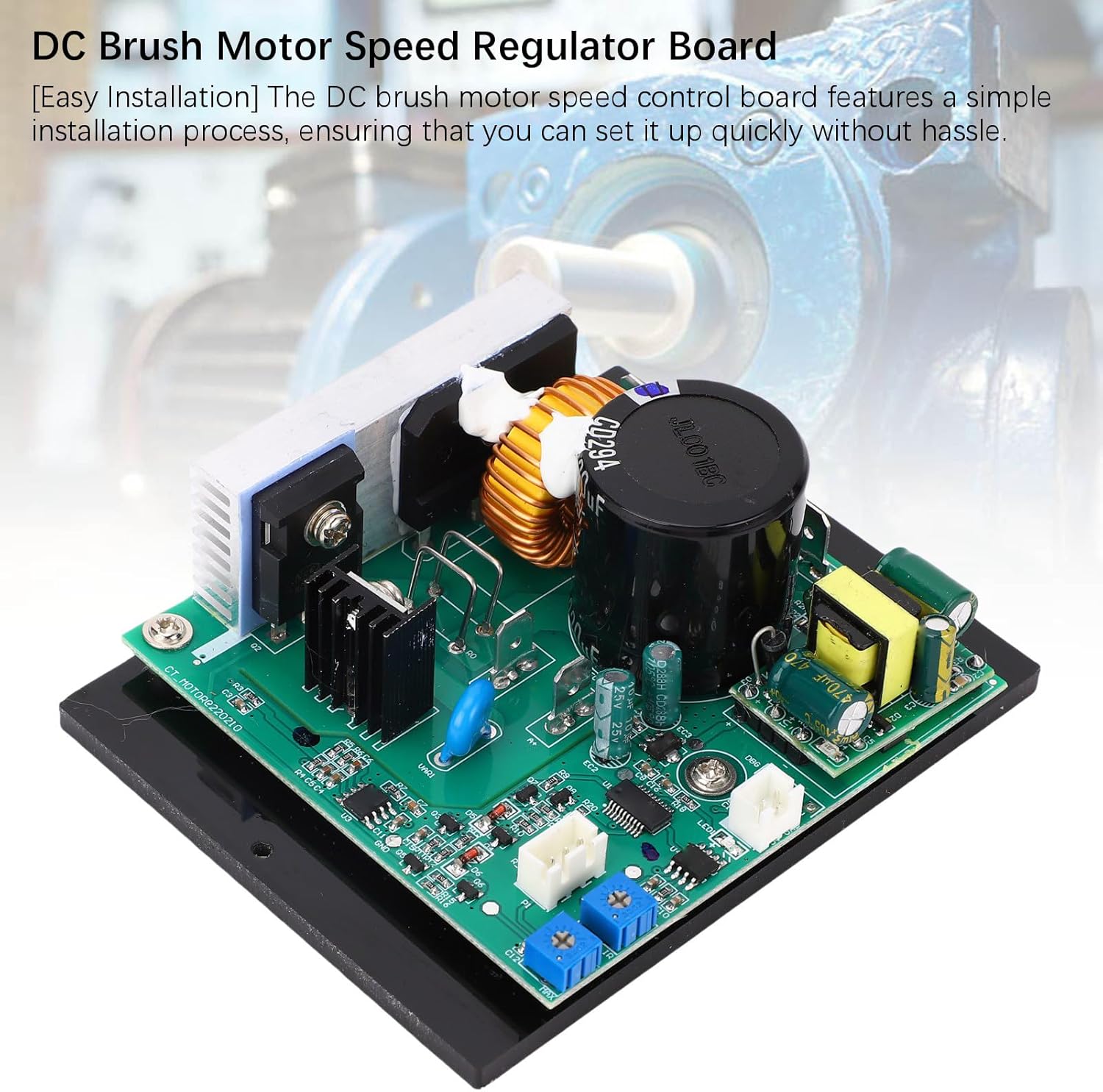 Mini Lathe Motor Circuit Board Adjustable Output Overload Guard Multi Functional Mini Lathe Control Board with DC0-180V Output for 450-1100W Motor