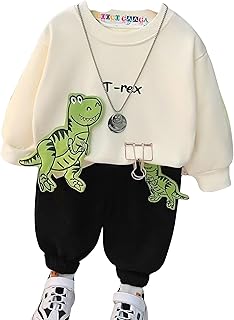 Googo Gaaga Unisex Kid Cotton Printed Sweatshirt and Pant Set Round Neck Long Sleeve Outfit | | Winter Warm Clothes | Todd... Price In India