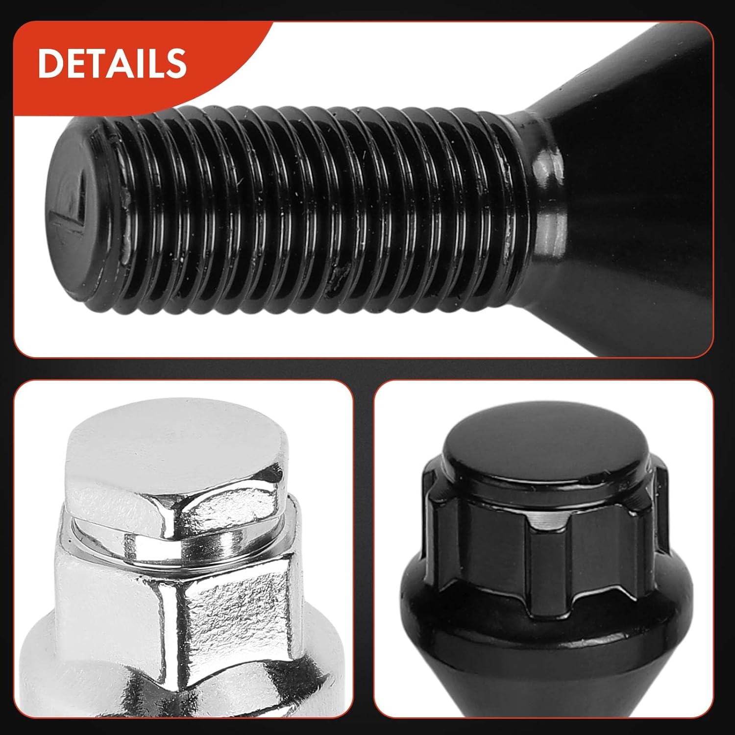 A-Premium 5-PC M14-1.5 Wheel Studs Compatible with Audi A5 2008-2016 2018-2019 2021-2022, A6 1995-2018 2020-2022, Q3, A7, A8, Q8, TT, R8, 100, 100 Quattro, 200, 5000, 80, 90, A1, A3 Quattro