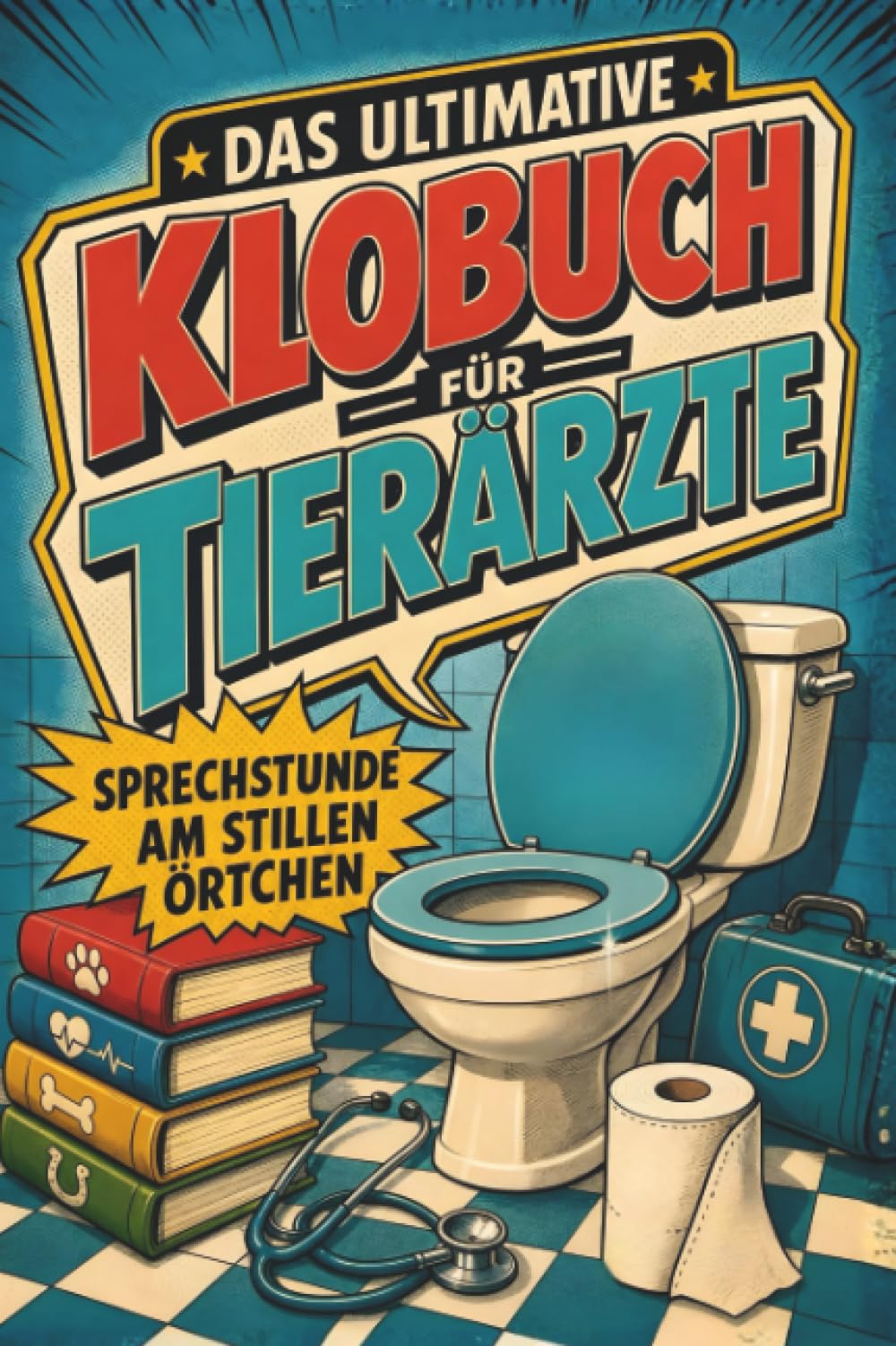 Das ultimative Klobuch für Tierärzte: Sprechstunde am stillen Örtchen. Lustiges Geschenk für Fans von Tiermedizin, Haustieren und Praxisalltag