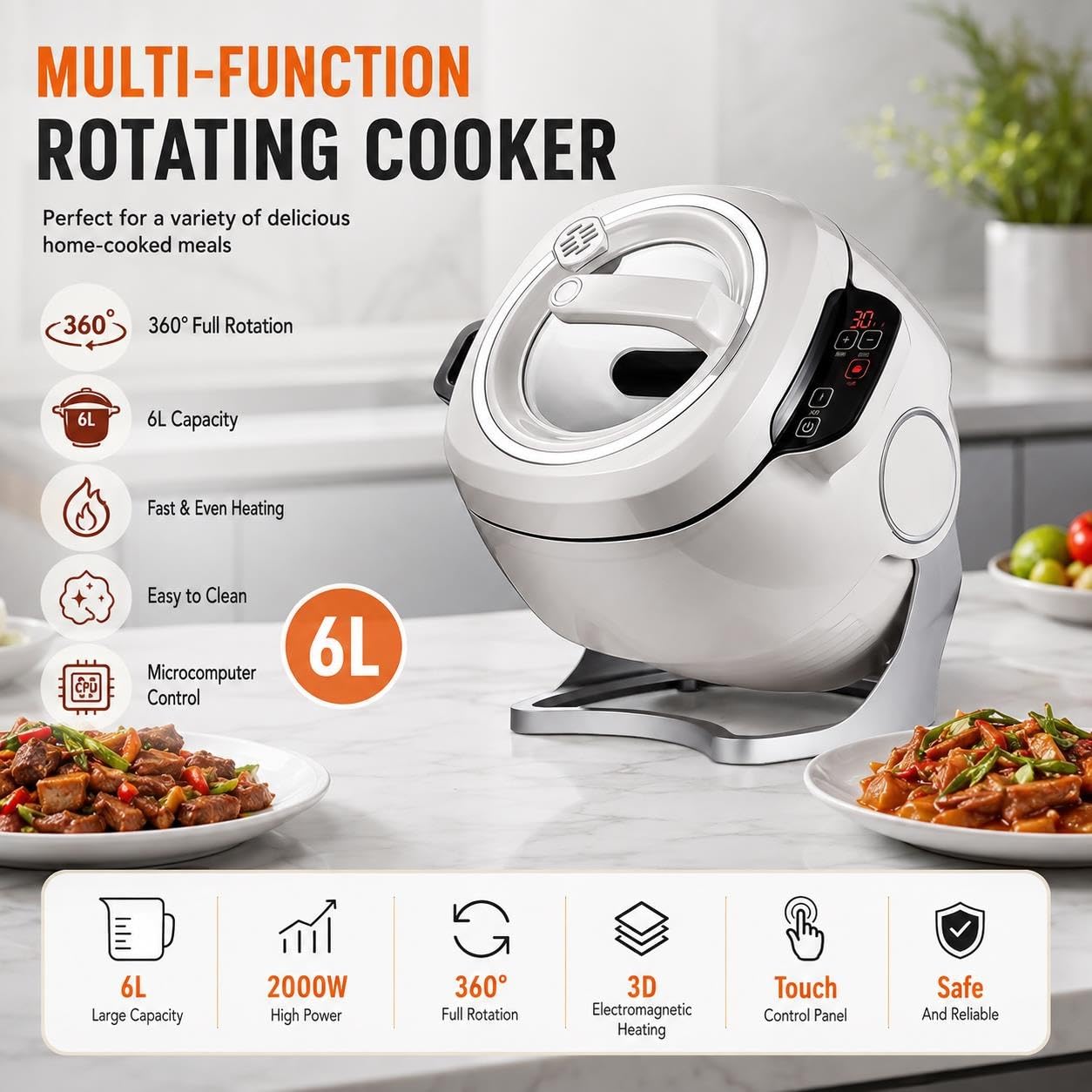 Marmite à sauté automatique multifonctionnelle