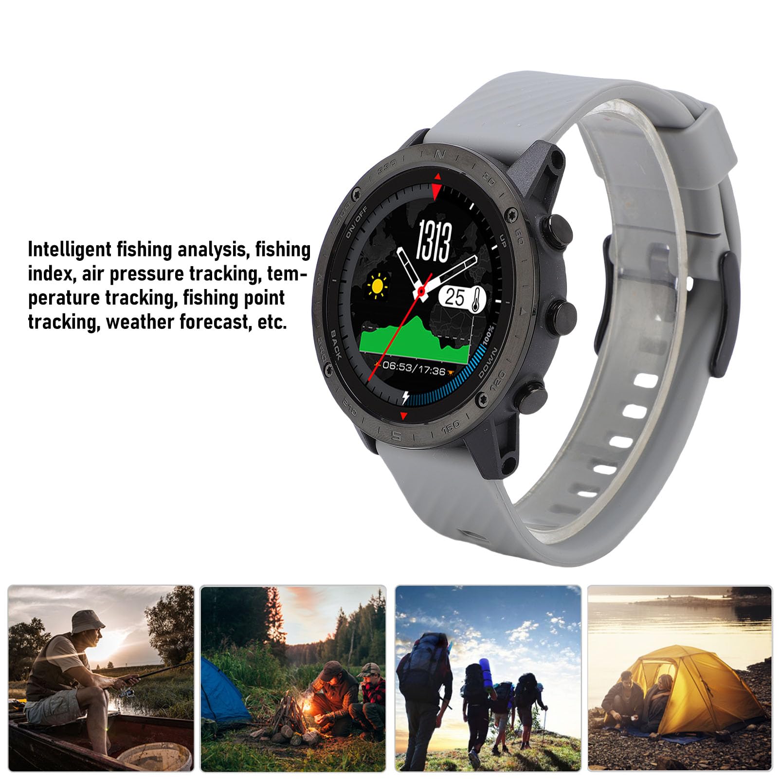 Drfeify Smartwatch con Sensore di profondità per Immersioni, Schermo da