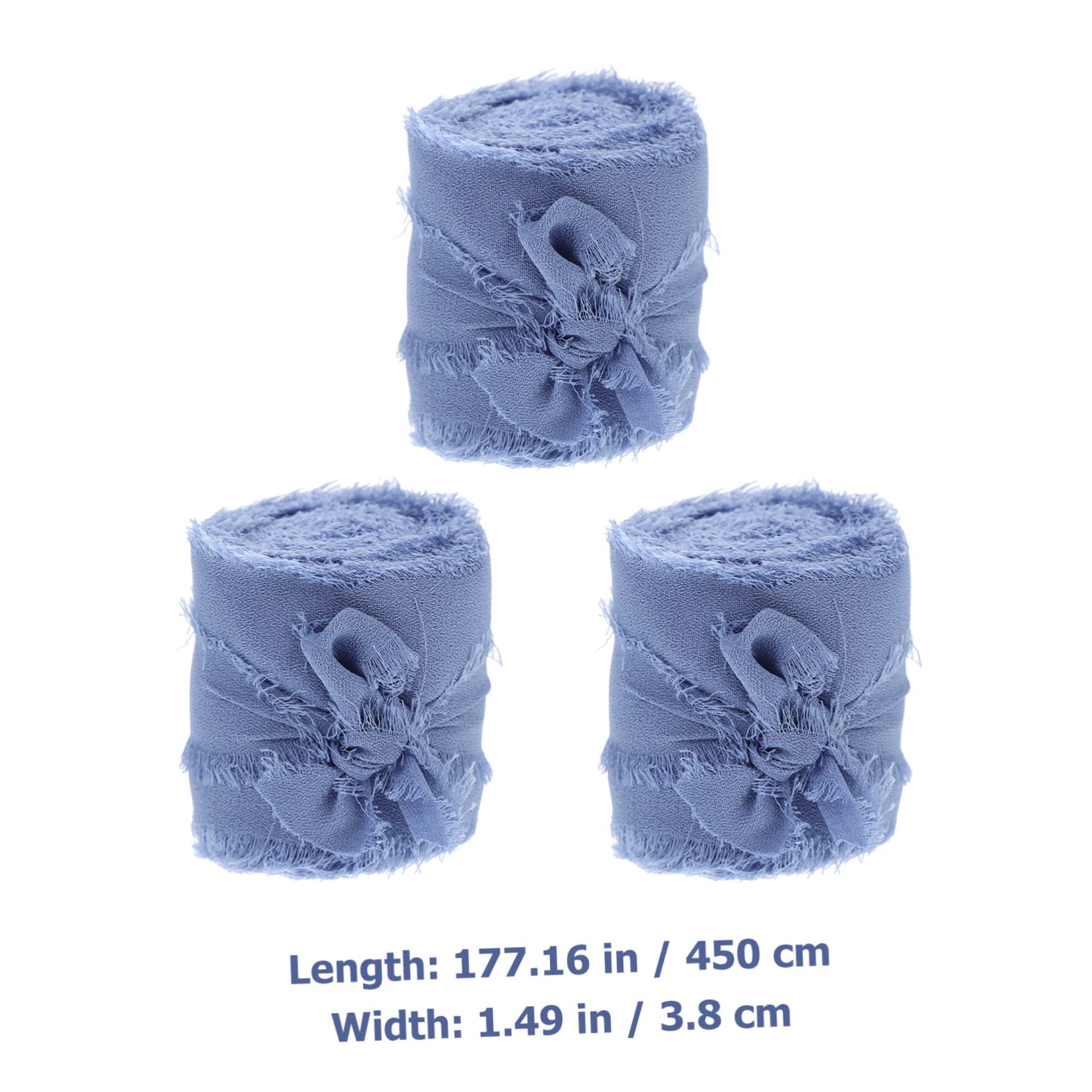 Lurrose 9stücke Teiliges Handgefertigter Chiffonbänder Dekorative Hochzeitsbänder Für -projekte Einladungskarten Und Geschenkverpackungen Leicht Und Einfach Zu Schneiden Für