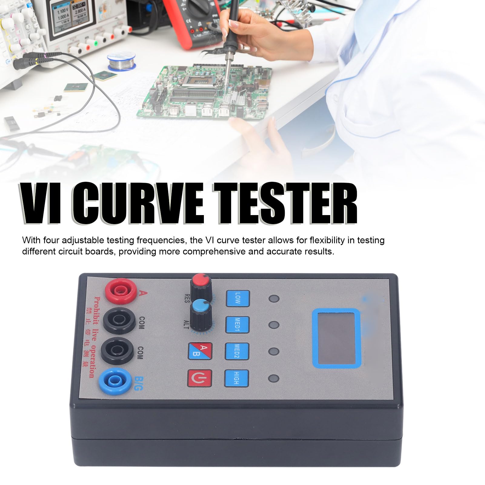 Vi Curve Tester 2 Canal 4 Gear Handheld ASA Vi Curve Tester Circuit Board Dispositivo