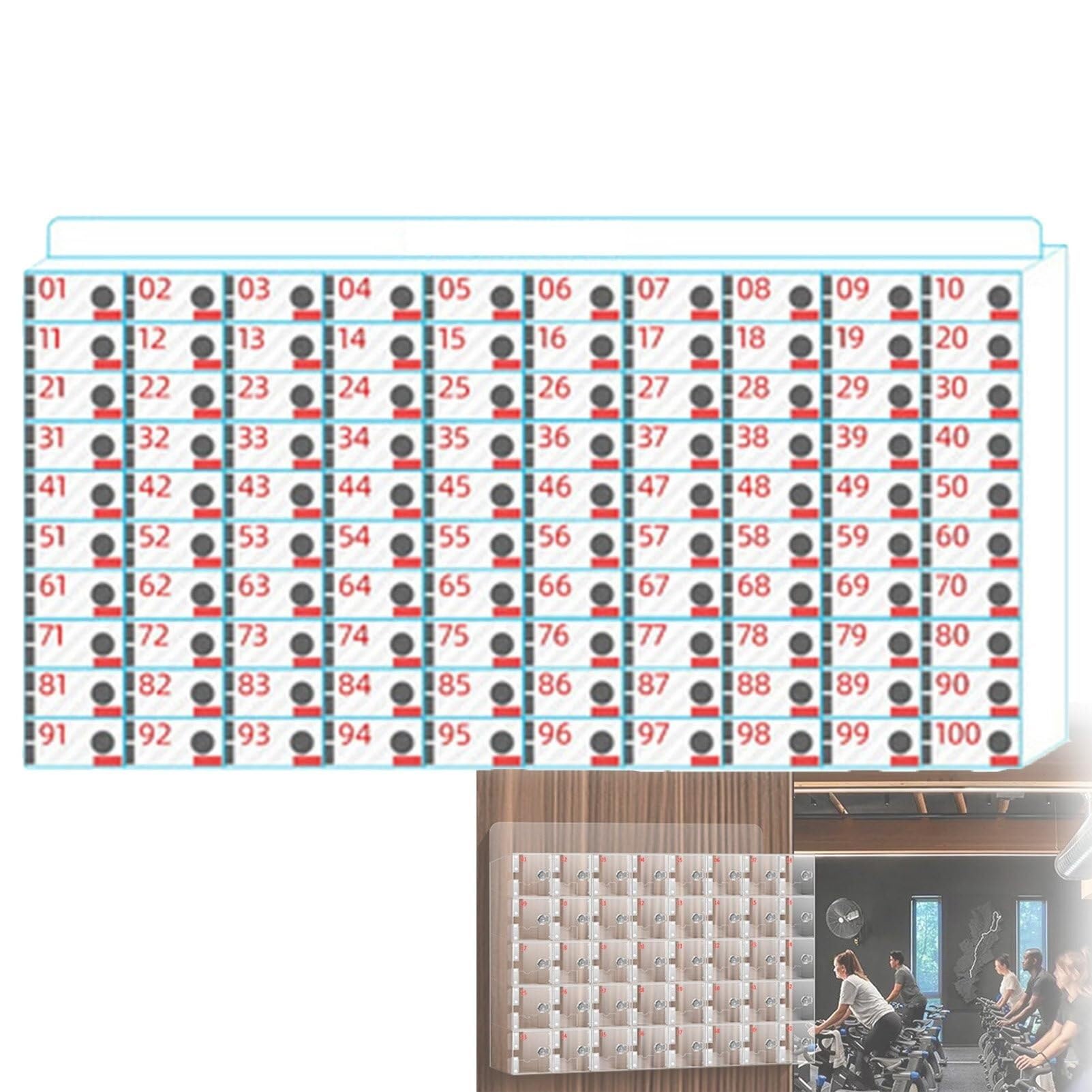 Caja de Almacenamiento para teléfono móvil Soporte acrílico para teléfono móvil Caja de Almacenamiento de Escritorio 100 Ranuras Armario de Pared para teléfono móvil Armario de almacena