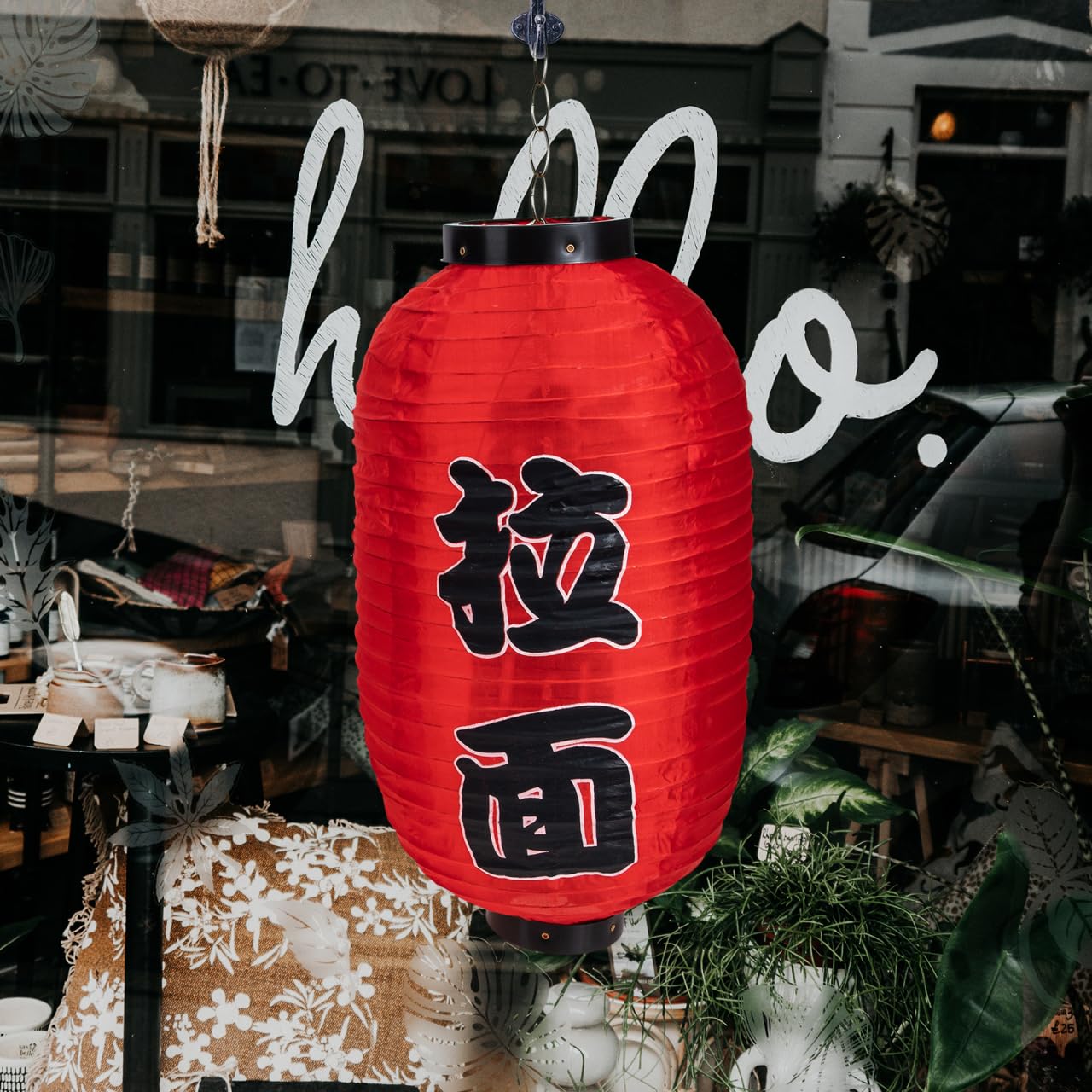 4 Pièces Lanterne Lampe En Papier Mini Japonaise Lampe De Table De Japonaise Suspendu Ornements Rouge Ornement Rouge Lampe Japonaise Sushi Extérieur Plastique Pendentif