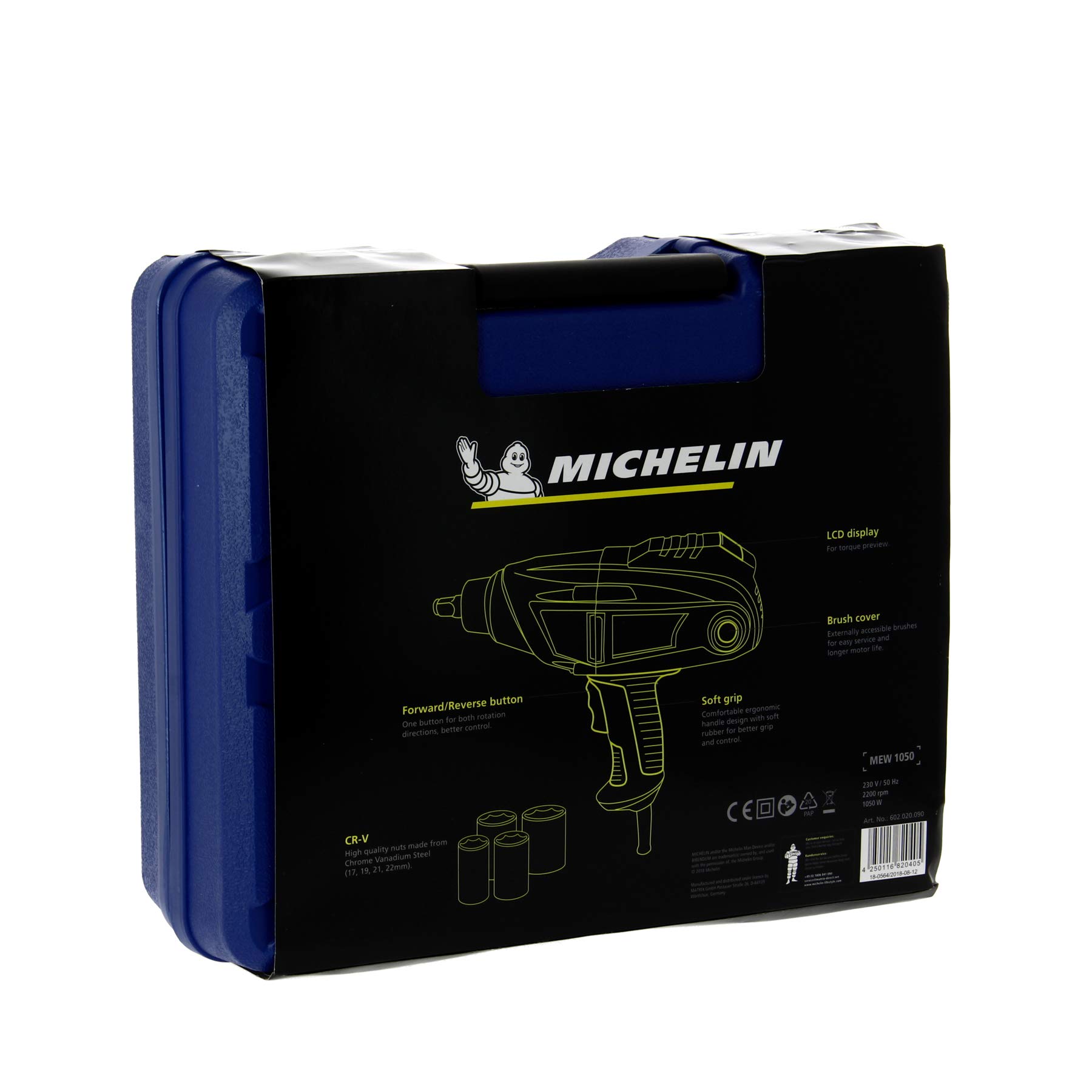 MICHELIN Extractor de rueda de llave de impacto 230V, atornillar y desatornillar
