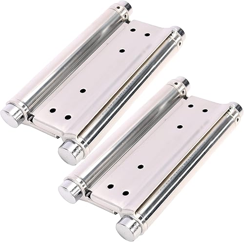 Miniatura 8 de Bisagras de resorte de doble acción, bisagras de puerta de cierre automático para puertas batientes de cafetería, salón, pub, acero inoxidable 201,