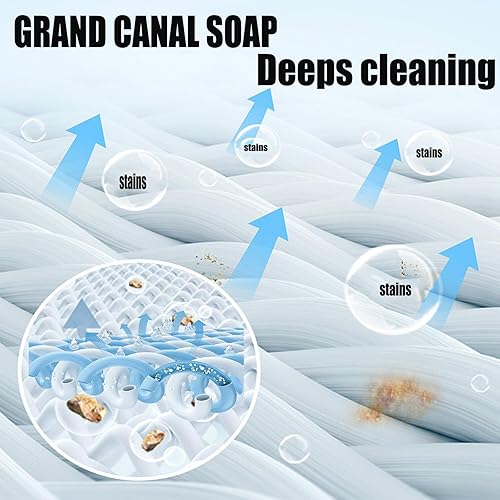 Miniatura 3 de Grand Canal Grand Canal - Barra de jabón para manchas, jabón viejo con cepillo, barra de jabón de limpieza de ropa interior, limpiador de manchas