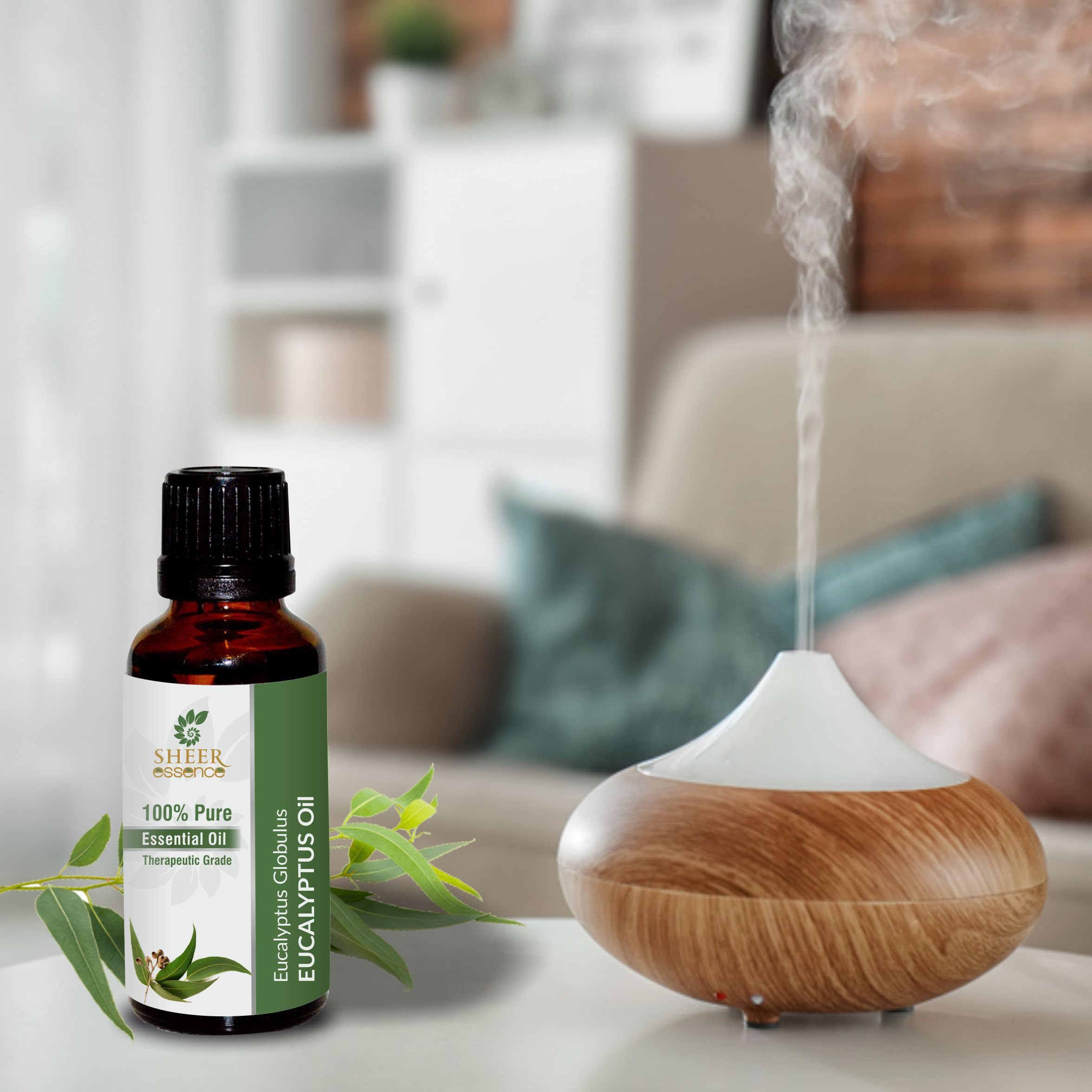 Eucalyptus Oil -(Eucalyptus Globulus)- Essential Oil 100% Pure Natural Undiluted Uncut Therapeutic Grade Oil 16.90 Fl.OZ