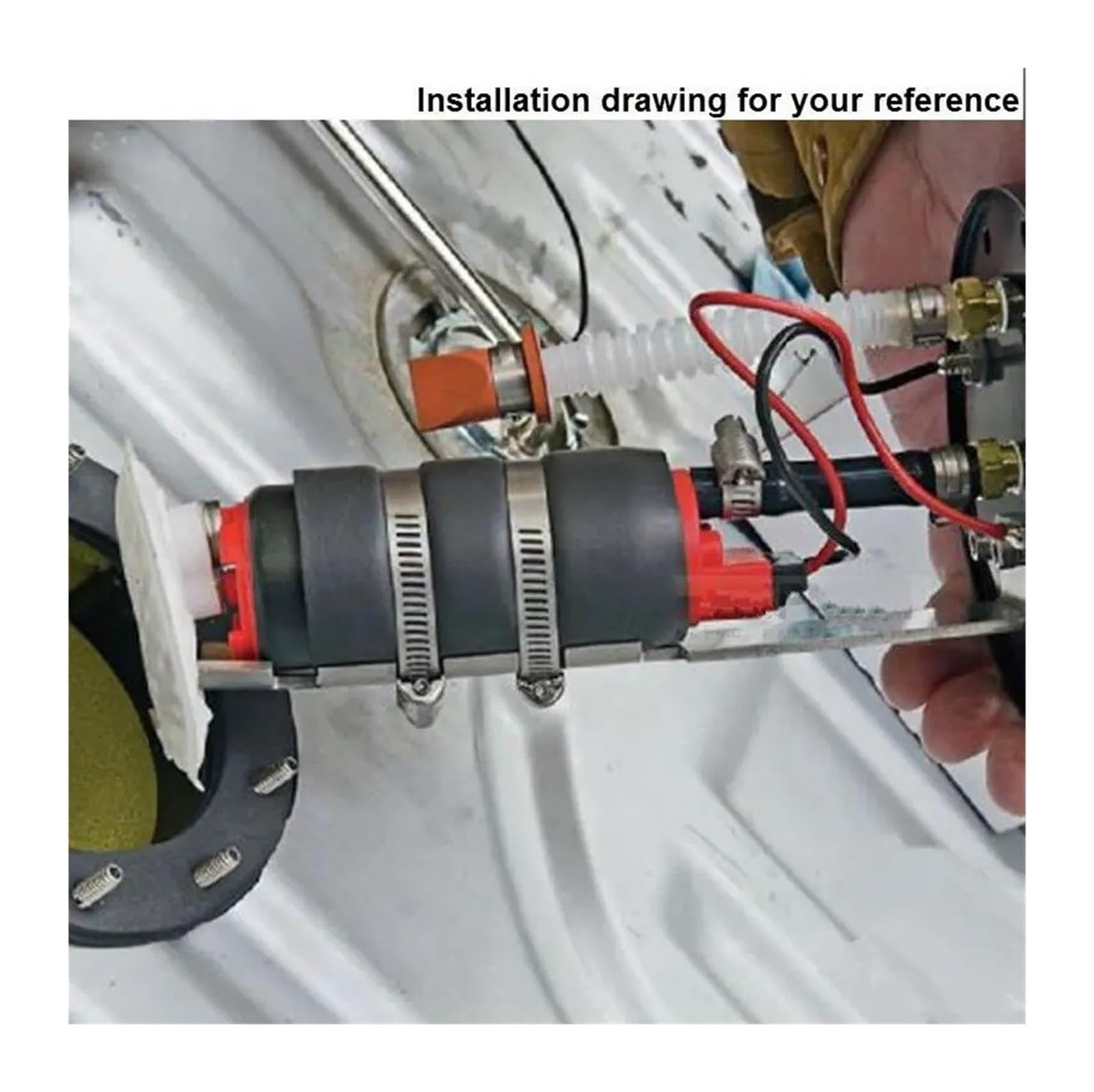 Pompe suralimentation Pour Pompe À Carburant Haute Performance EP-RYB169-320 320 LPH Pour Voitures Course Pompe D'alimentation Carburant F20000169 255 LPH