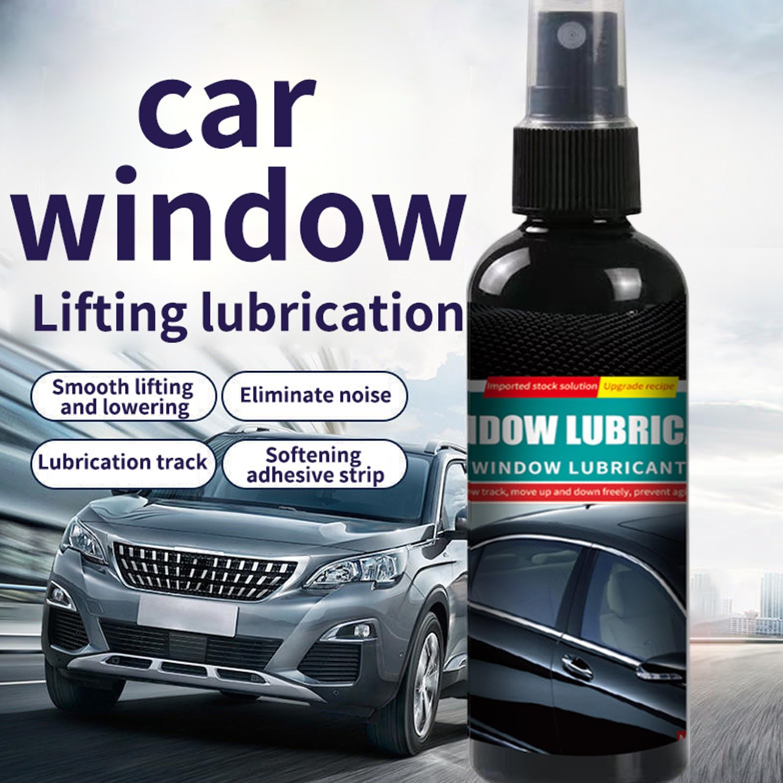 Automotive Window Lubricant Spray - Olio di ruggine portatile, lubrificante multiuso per auto, barche, camion, cerniere