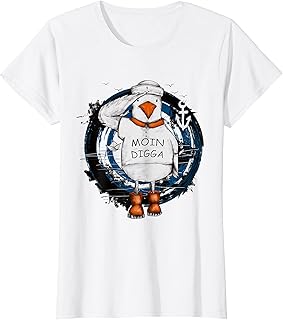 Damen Moin Cooler Spruch Geschenk I Hafen Anker See Meer Segeln T-Shirt