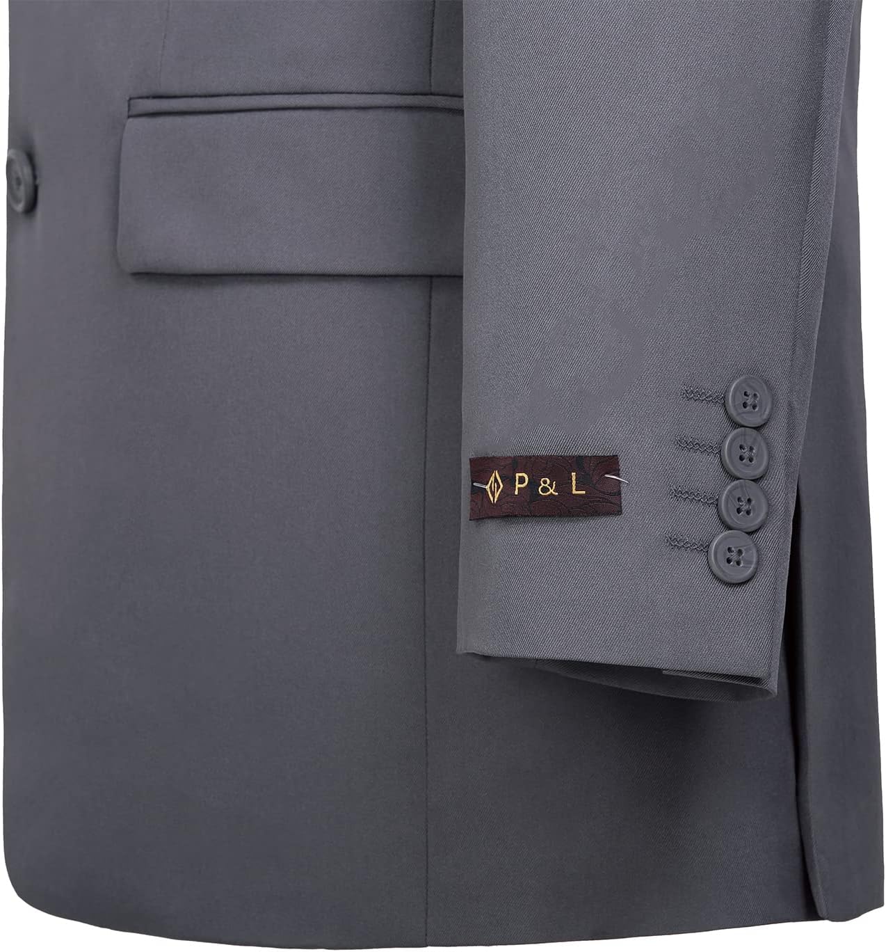 AMY ZHU Men's 2 Piece Suit Slim Fit Suits for Men, Stylish 2 Button Jacket & Dress Pants Set for Wedding Business Prom