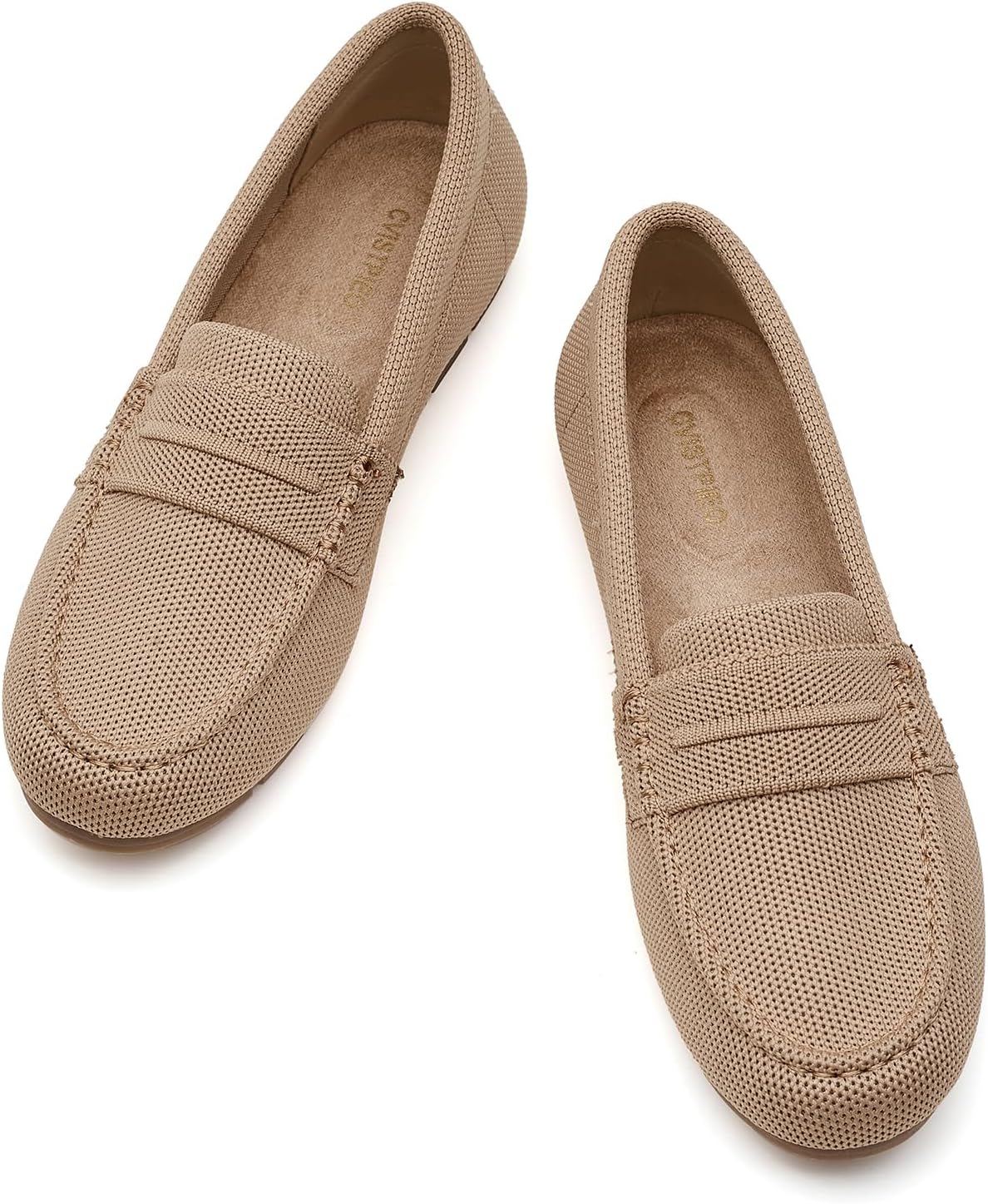 Loafers for Women Comfortable Dressy Casual Work Flats Lightweight & Breathable Slip On Walking Shoes Knit - Image 6