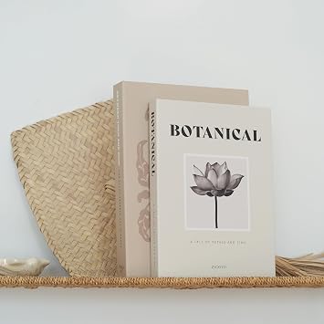 ZICOTO Beautiful Decorative Books Set of 2 for Your Coffee Table & Shelf