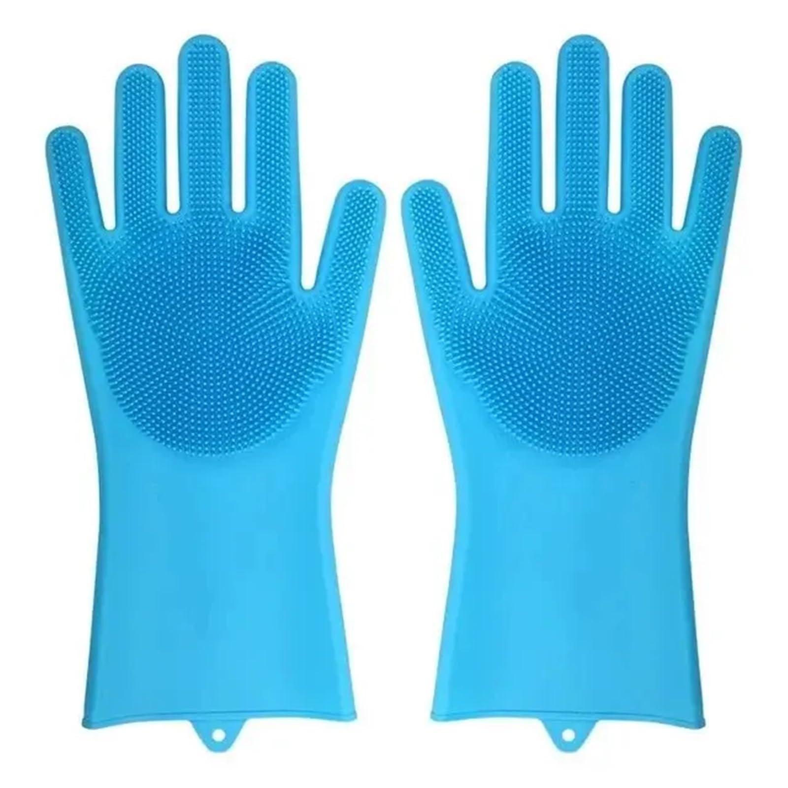 KJBDQQH Cleaning Gloves Dishwashing Gloves Silicone Rubber With Sponge Scrubber, Household Kitchen Cleaning Tools For Dishes for Household(Color 1)