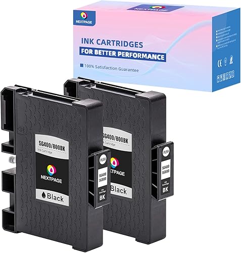 NEXTPAGE SG400 Tinta de sublimación negra compatible con Sawgrass Virtuoso SG400 SG800 Ricoh Aifcio SG3100 SG3110 SG71000 Sawgrass Impresora de