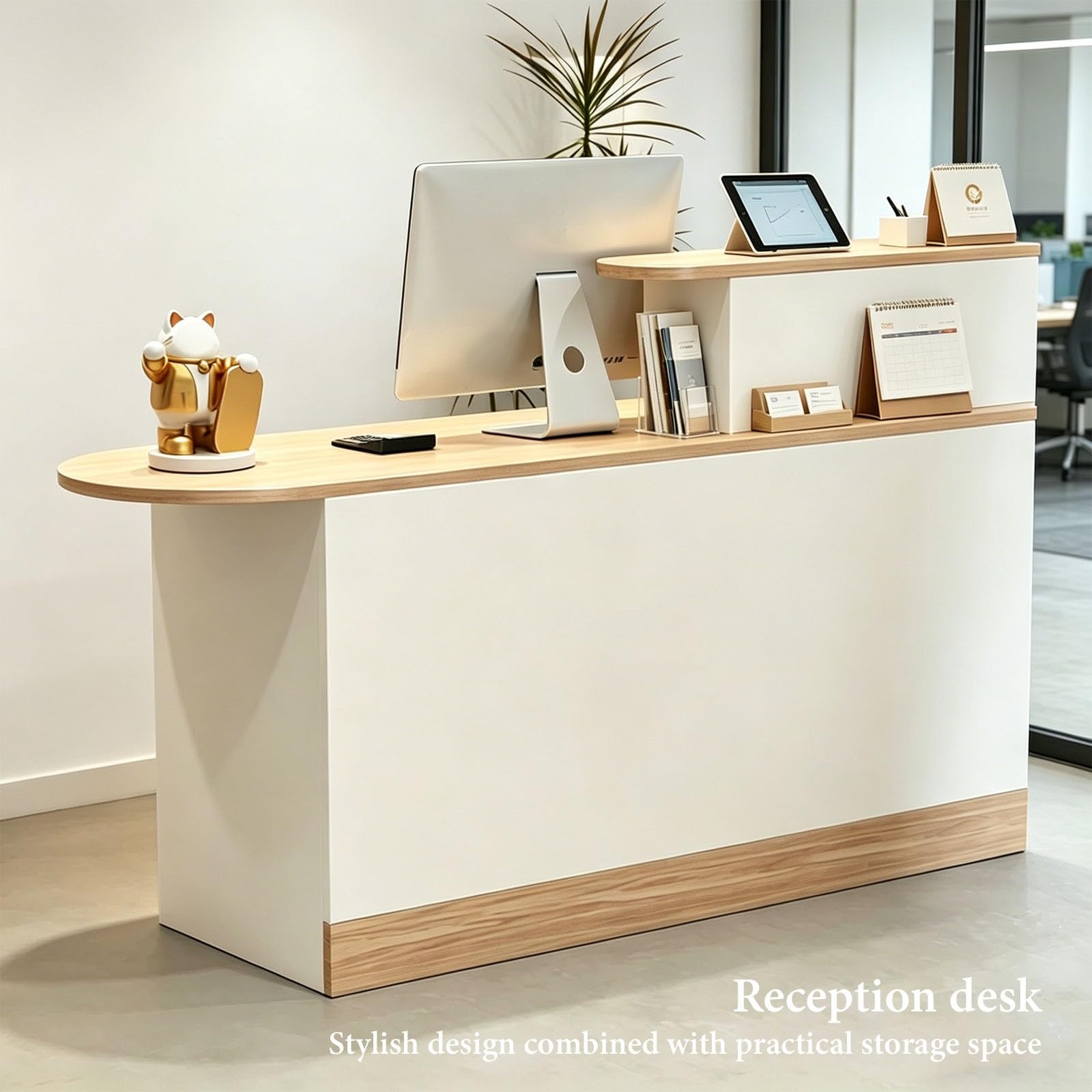 Generisch Empfangstheke mit Schublade, Moderner Verkaufsstand, Kassentheke for Homeoffice, Salon, Boutique und Kleinunternehmen