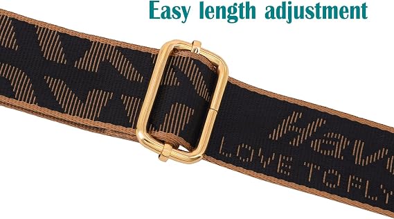 Purse Straps Replacement Bag Strap Adjustable for Crossbody Shoulder Handbags Bag with Gold Buckles