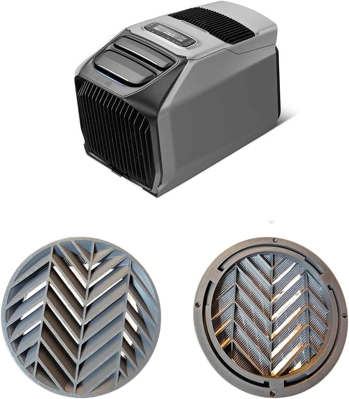 Compatible with EcoFlow Wave 2 & 3 Vent Kit, Universal Window Sealing Panel Adapter for 5mm Panels, Suitable for RVs, Tents, Homes, Portable AC Accessories (Select Size: Large/Small) (Large)