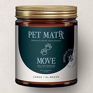Move Joint Health Dog Supplement with Bovine Collagen - Sooth Pain from Inflammation and Support Dog's Immune System with Antioxidants (Large/X-Large Breed)