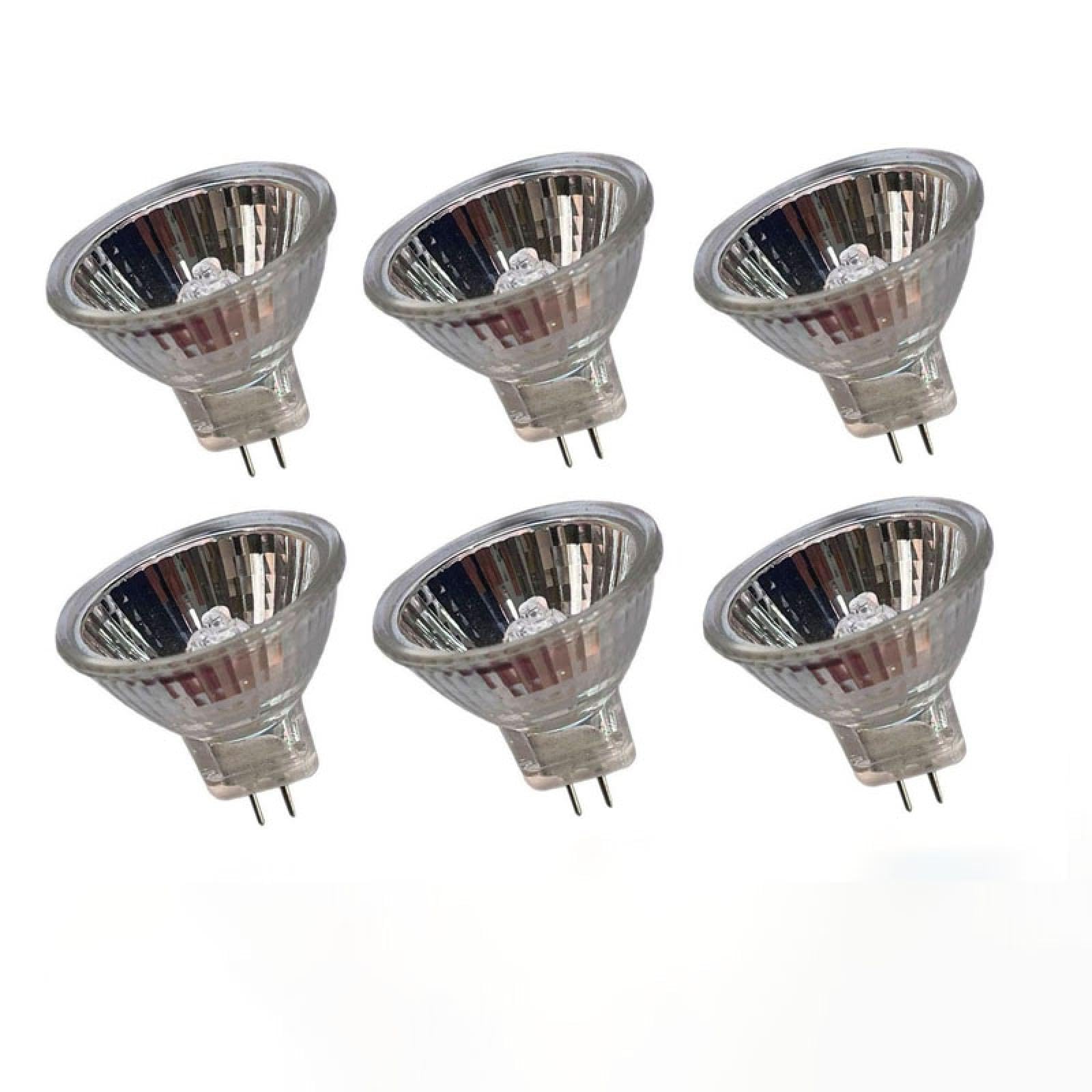 JZLBBC MR11 GU4 Flood Light Bulbs 24V 10W 35Mm Dimmable Small Spotlight MR11 GU4 Halogen Lamp 24V 35W Warm White 6Pc 20W