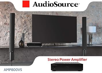 AUDIOSOURCE AMP800VS 8-Channel, 4-Zone Distributed Audio Analog Power Amp