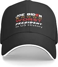 Biden Worst President Ever Joe Biden is The Worst President in Us History Hat Baseball Caps Unisex Trucker Hat Black