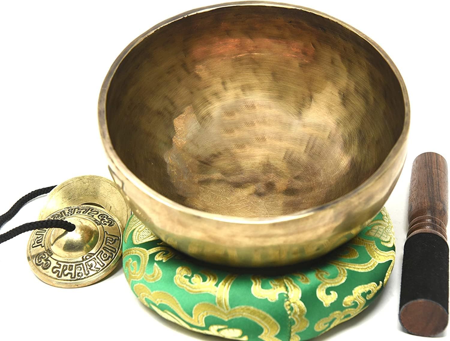 17,8 cm antike handgehämmerte tibetische Meditations-Klangschale für Entspannung, Klangbad, Achtsamkeit und Wellness - Yoga alte Schale