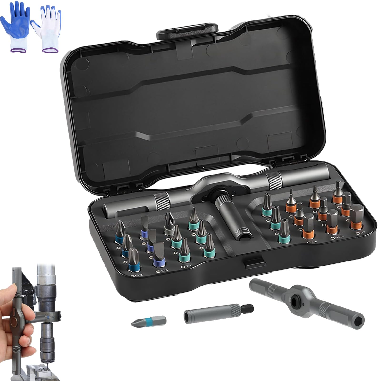 Wera 160 I/6 Kraftform Plus Insulated VDE Screwdriver Set - 6-Piece, 1000V Rated