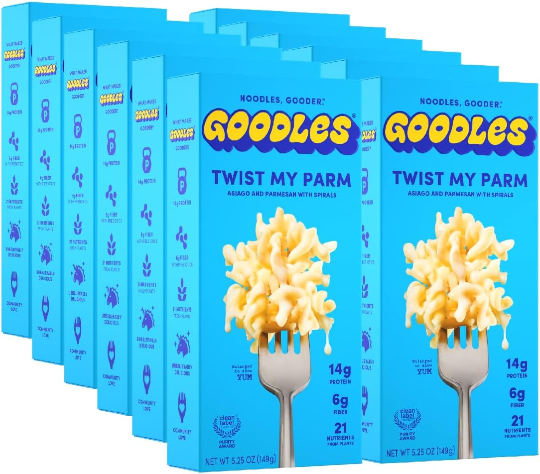 Twist My Parm Mac & Cheese 12 Pack, 6oz - 14g Protein, 6g Fiber with Prebiotics, 21 Nutrients and Made w/REAL Cheese! | Clean Label Certified