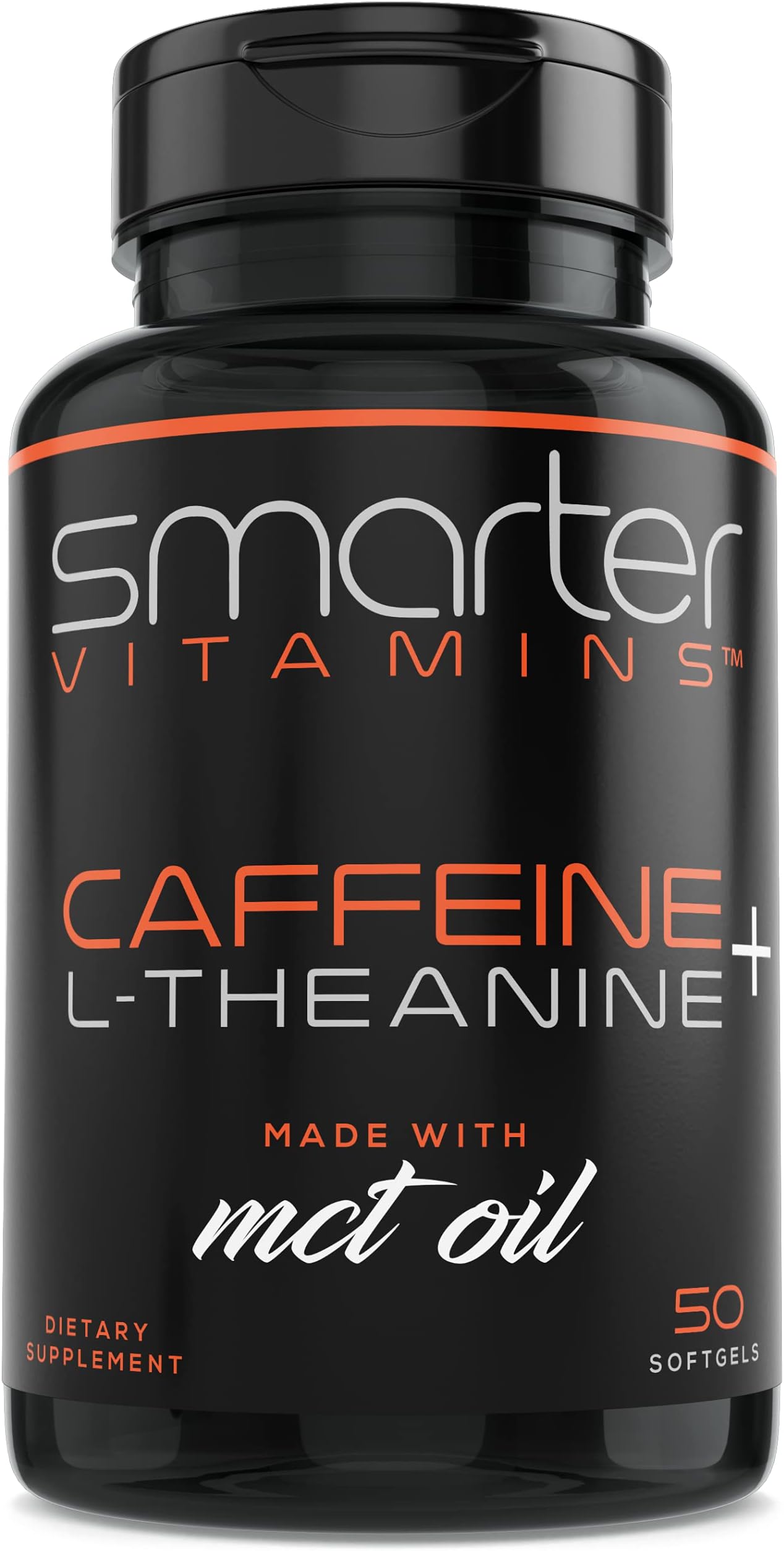 200mg, Caffeine Pills L-Theanine - MCT Oil