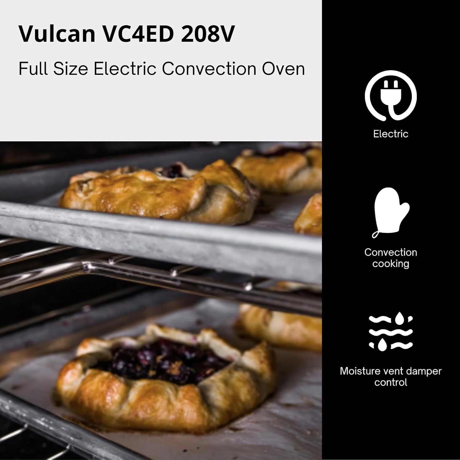 VULCAN VC4E Series - Full Size Electric Convection Ovens (Single Deck, 208V/60/1-3 Phase)