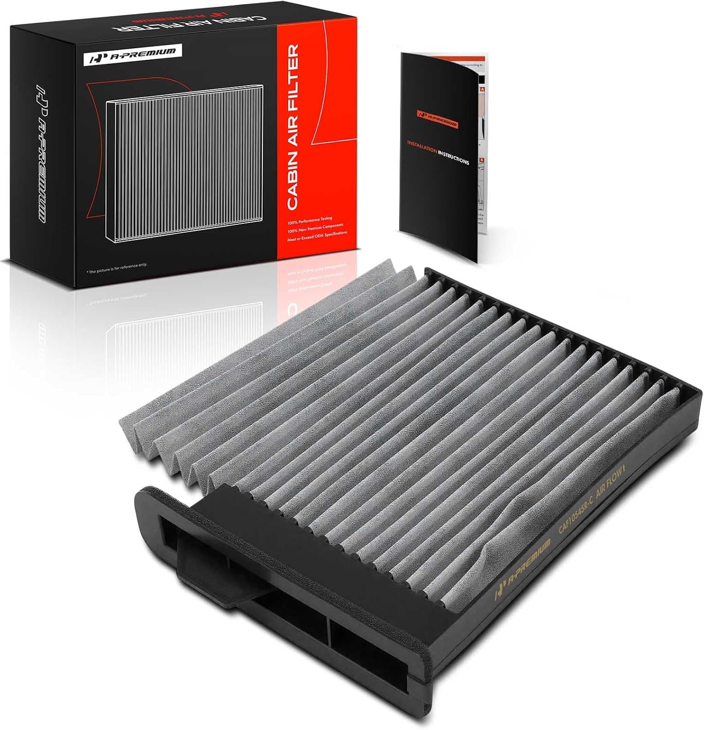 A-Premium Cabin Air Filter with Activated Carbon Compatible with Nissan Versa 2007-2013, 1.6L 1.8L, Replace# 27274ED000