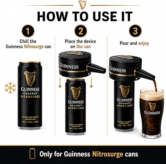 Guinness 785861 Nitrosurge Black