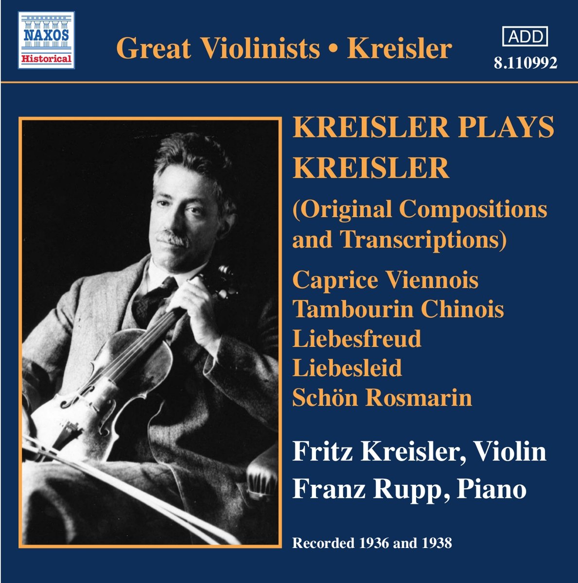 Kreisler-Kreisler Plays Kreisler