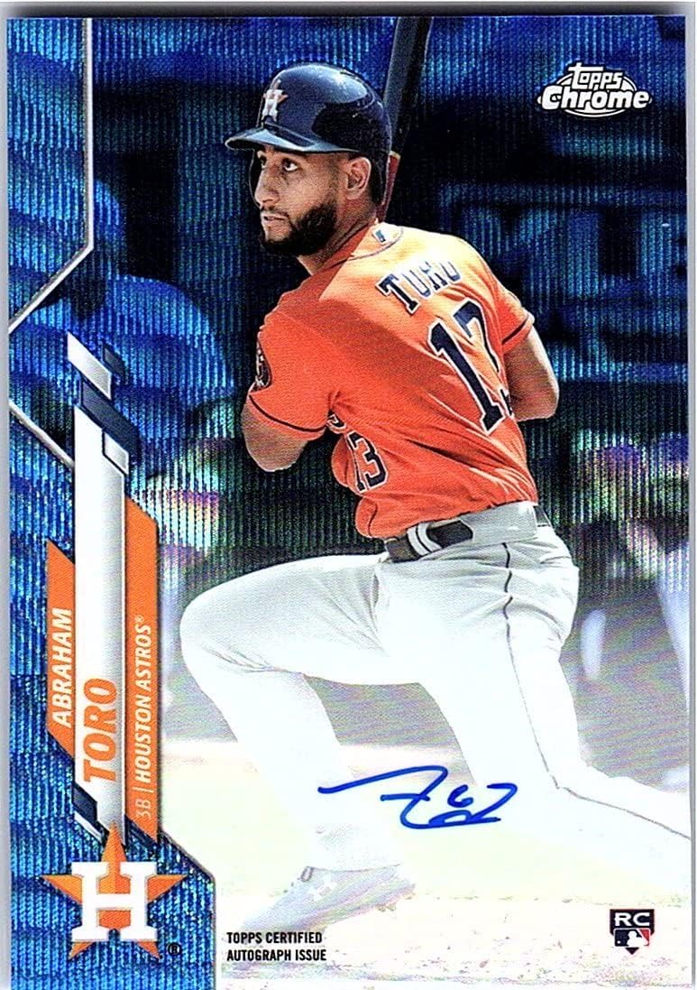 Abraham Toro Autographed & Serial Numbered #042/150 Topps Chrome Rookie Card Collectible Baseball Card - 2020 Topps Chrome Baseball Card #RA-AT (Astros) Free Shipping