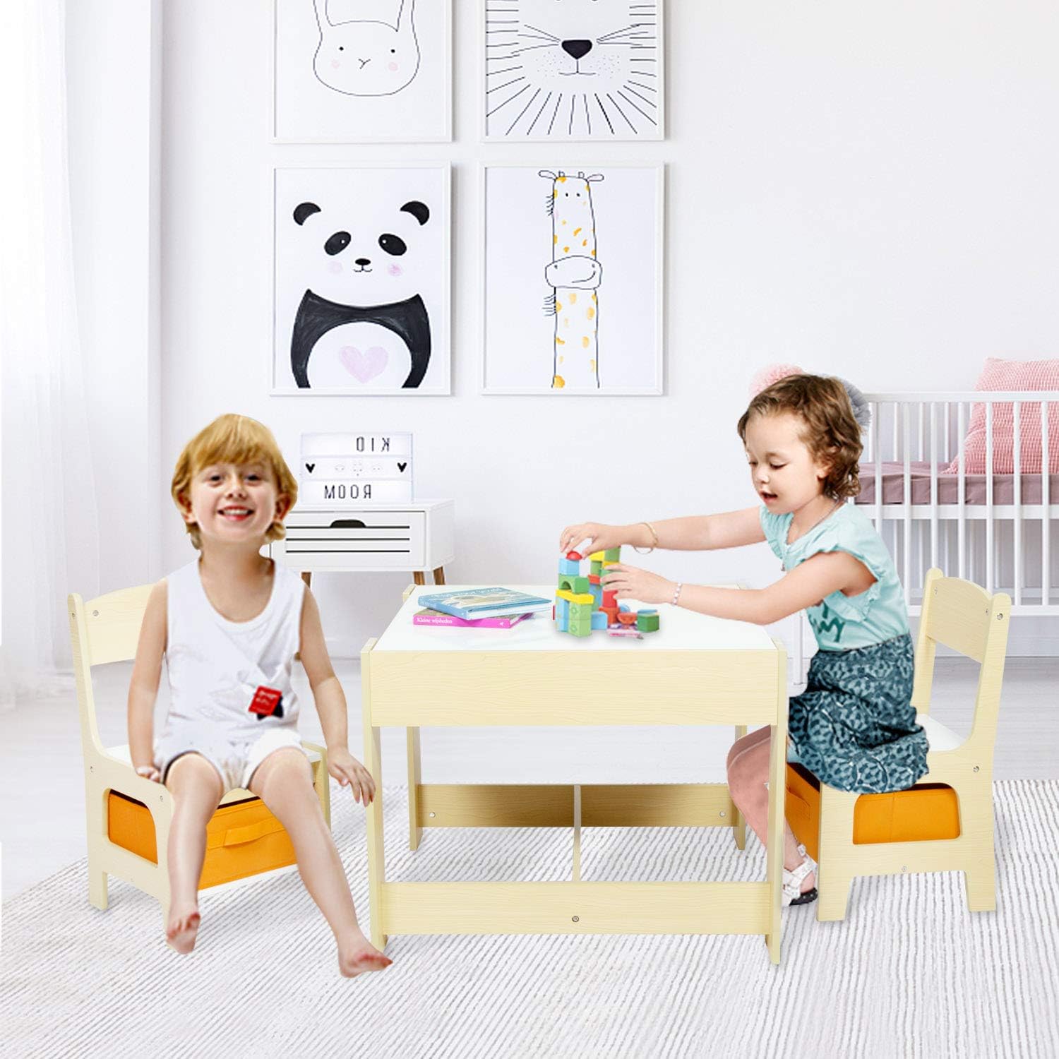 Buy Kinbor Baby Kids 3 In 1 Table And 2 Chairs Set Buy Kinbor Baby Kids 3 In 1 Table And 2 Chairs Set